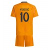 Real Madrid Luka Modric #10 Bortedraktsett Barn 2024-25 Kortermet (+ korte bukser)